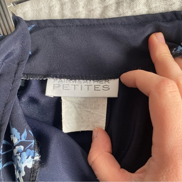 Vintage Floral Navy Skirt - Picture 8 of 8